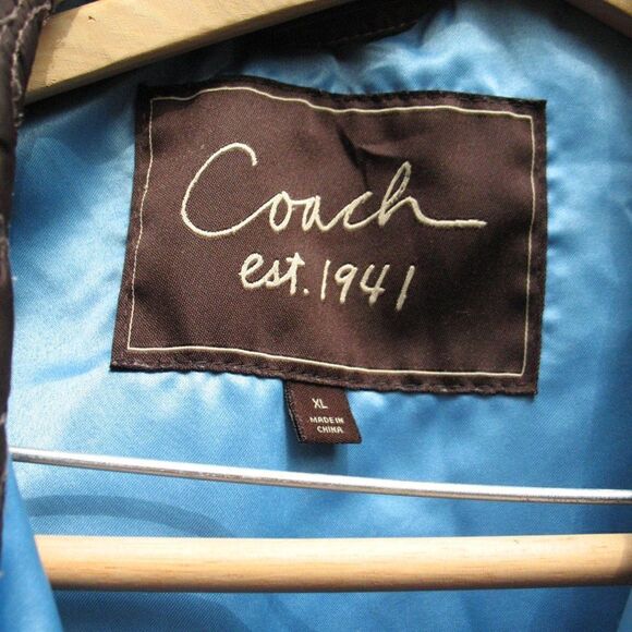 Coach Quilted Signature C Puffer Jacket Coat XL - Picture 9 of 10
